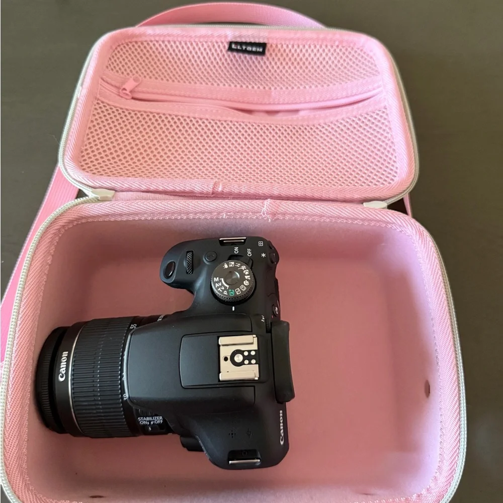 Canon EOS Rebel T7 EF-S 18-55mm IS II KIT Black Camera and accessories